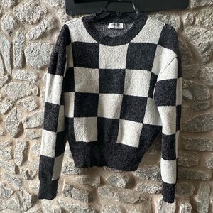Checker Knit Sweater